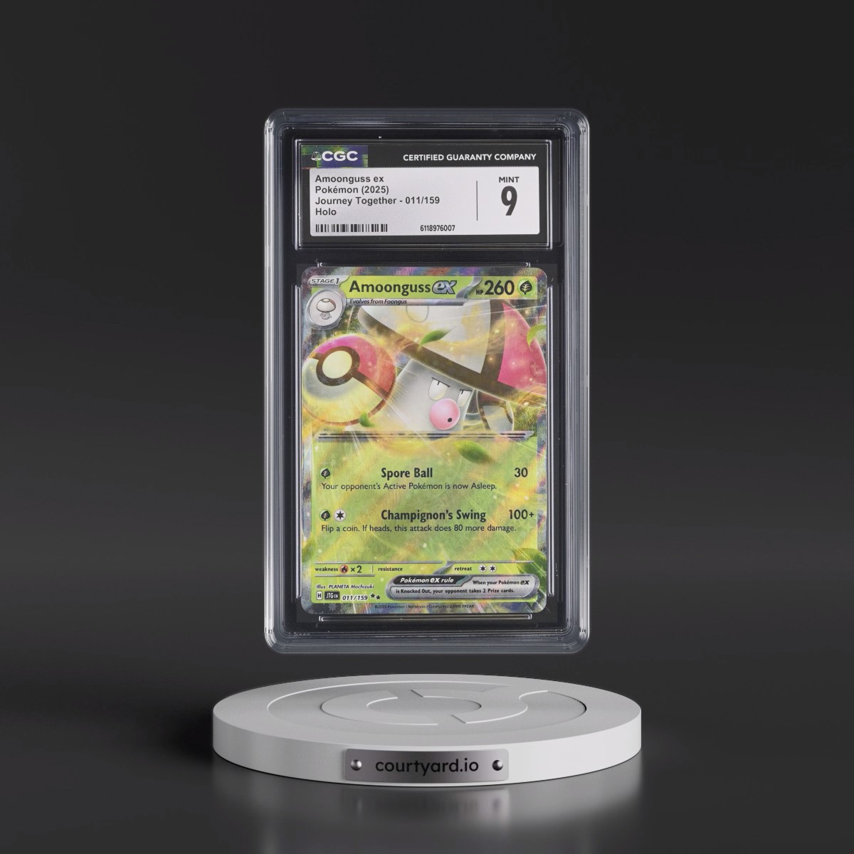 2024 Journey Together - JTG EN #011/159 Amoonguss ex - Holo (CGC 9 MINT)