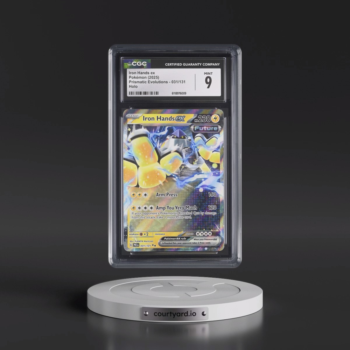 2024 Prismatic Evolutions - PRE EN #031/131 Iron Hands ex - Holo (CGC 9 MINT)