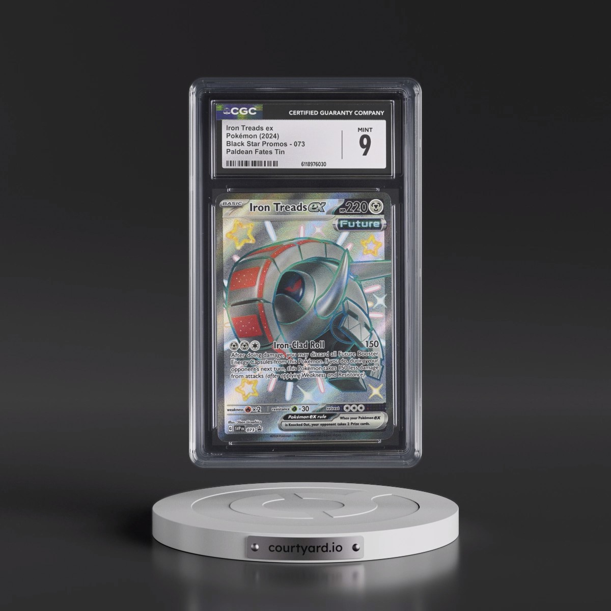 2023 Black Star Promos - Scarlet & Violet SVP EN #073 Iron Treads ex - Paldean Fates Tin (Holo) (CGC 9 MINT)