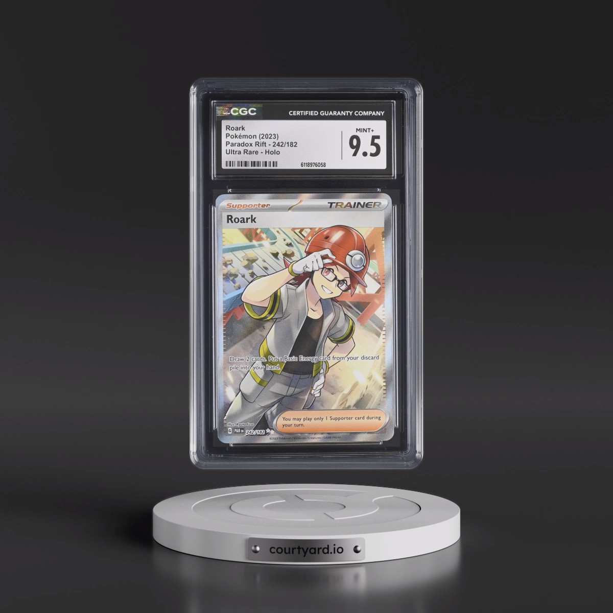 2023 Paradox Rift - PAR EN #242/182 Roark - Ultra Rare Holo (CGC 9.5 MINT+)
