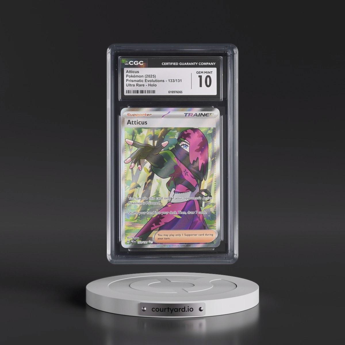 2024 Prismatic Evolutions - PRE EN #133/131 Atticus - Ultra Rare Holo (CGC 10 GEM MINT)