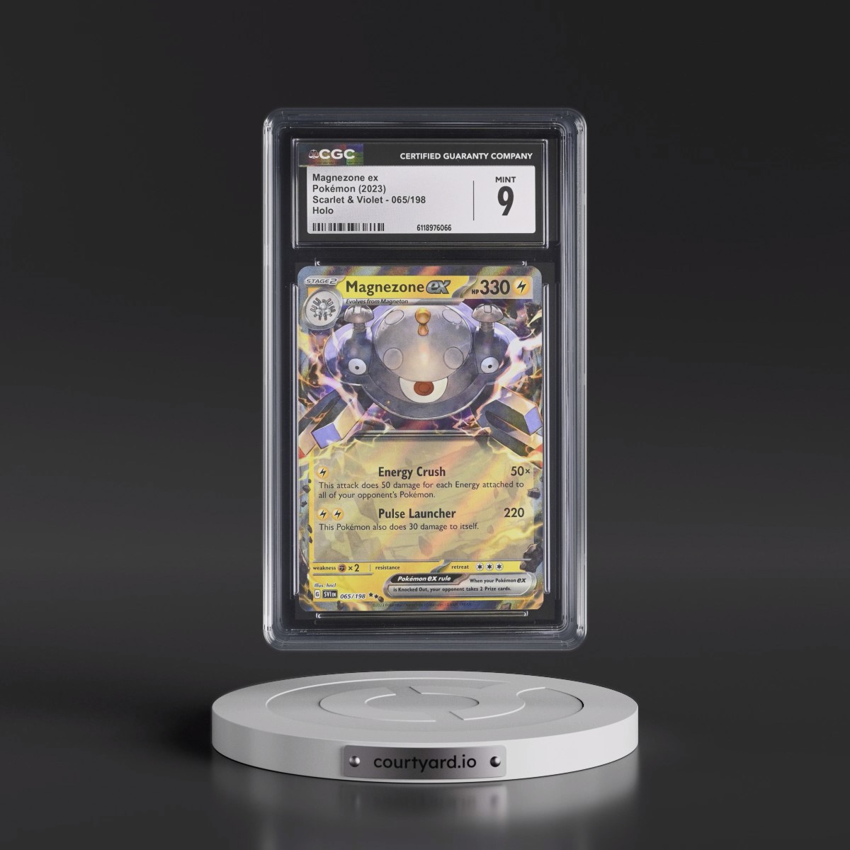2023 Scarlet & Violet #065/198 Magnezone ex - Holo (CGC 9 MINT)