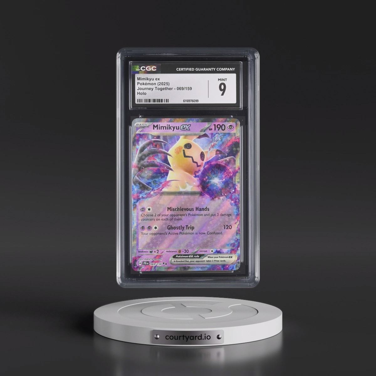 2024 Journey Together - JTG EN #069/159 Mimikyu ex - Holo (CGC 9 MINT)