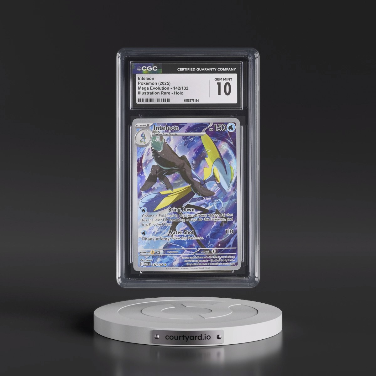 2025 Mega Evolution - MEG EN #142/132 Inteleon - Illustration Rare Holo (CGC 10 GEM MINT)