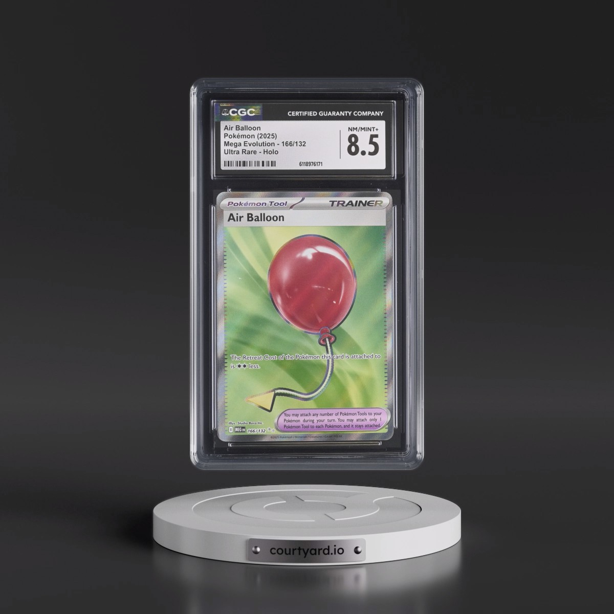 2025 Mega Evolution - MEG EN #166/132 Air Balloon - Ultra Rare Holo (CGC 8.5 NM-MT+)