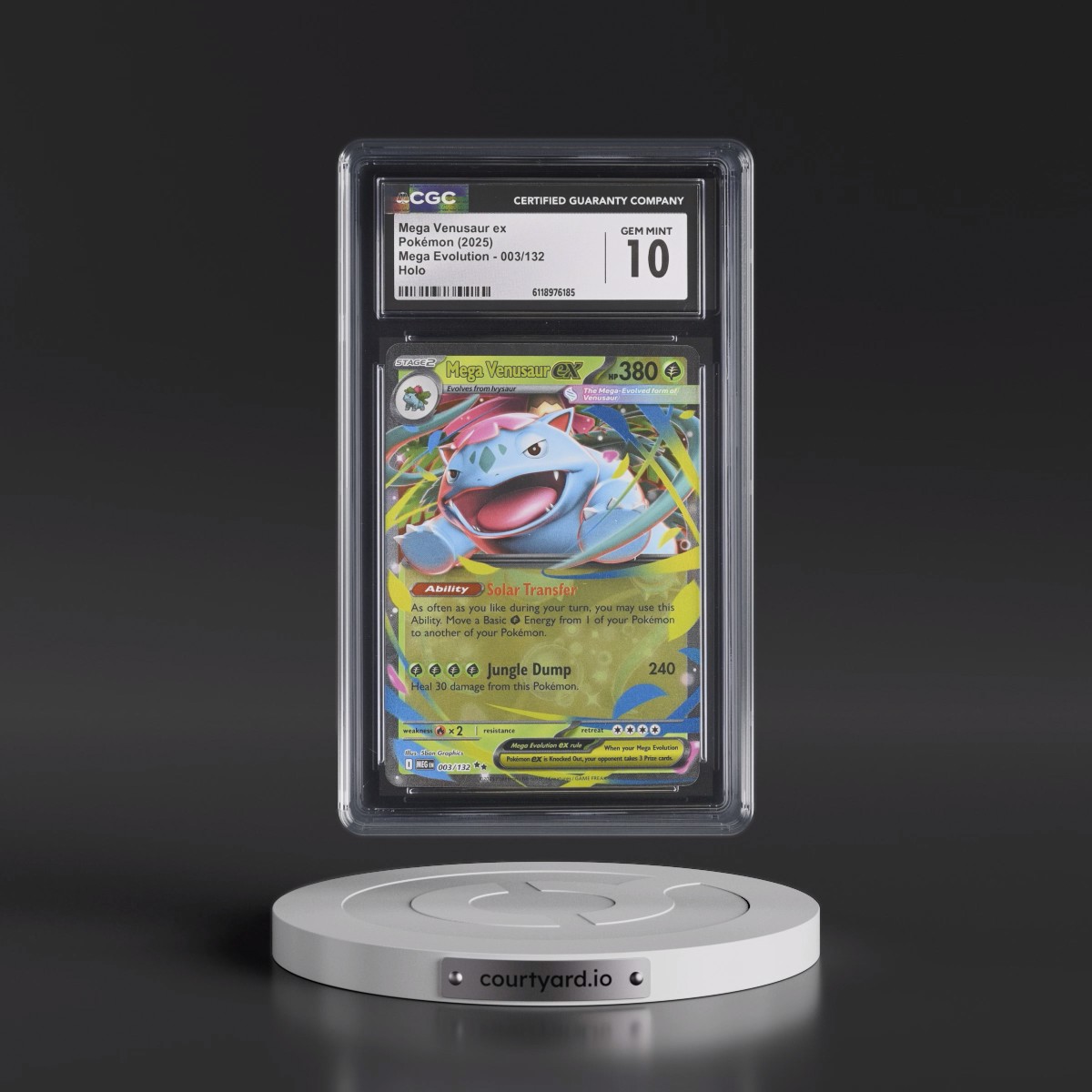 2025 Mega Evolution - MEG EN #003/132 Mega Venusaur ex - Holo (CGC 10 GEM MINT)