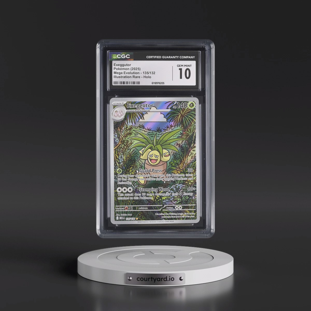 2025 Mega Evolution - MEG EN #135/132 Exeggutor - Illustration Rare Holo (CGC 10 GEM MINT)
