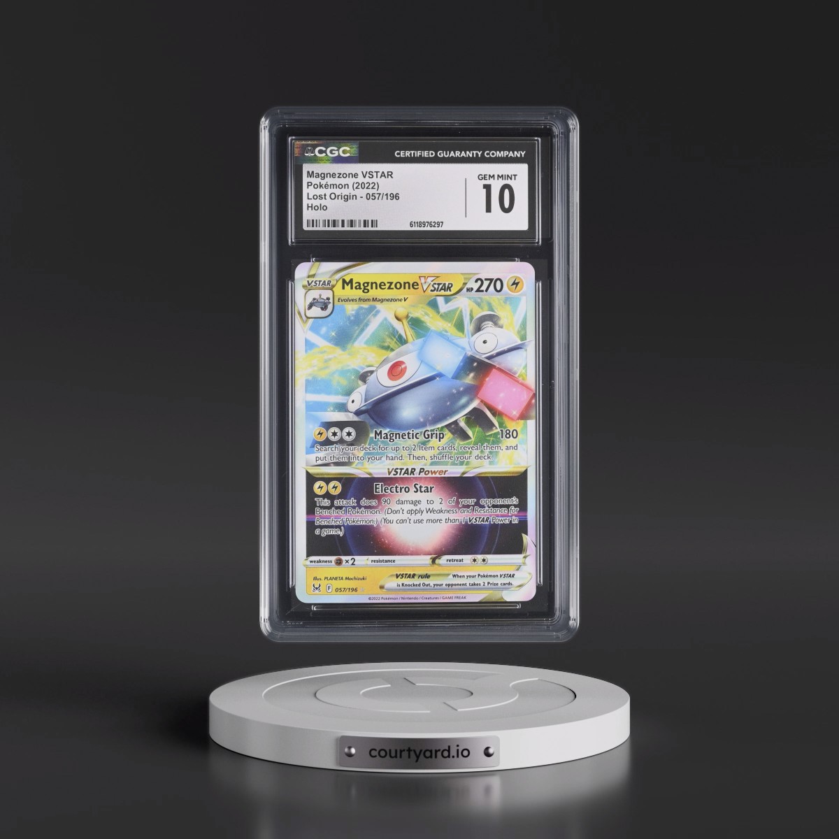 2022 Lost Origin #057/196 Magnezone VSTAR - Holo (CGC 10 GEM MINT)