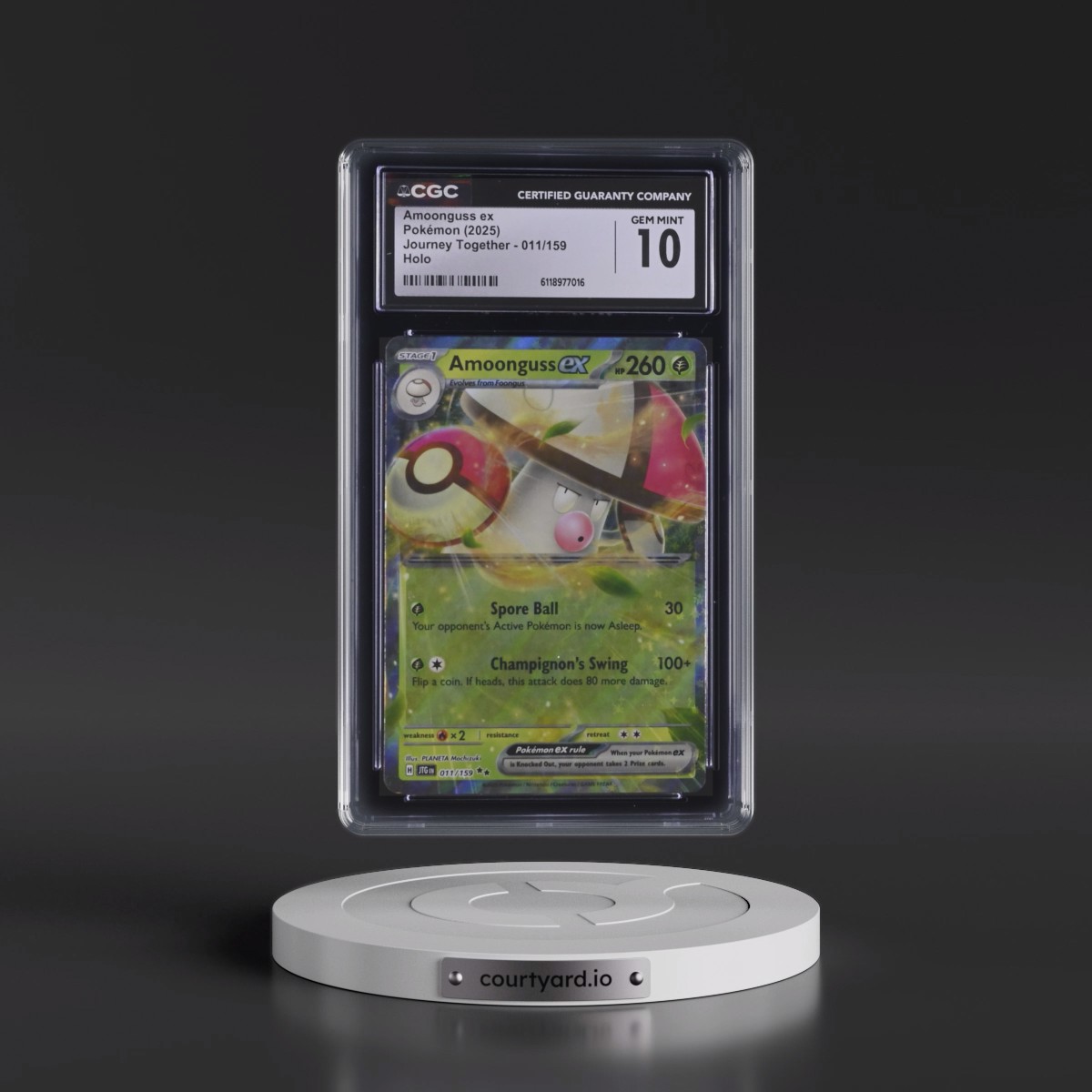2024 Journey Together - JTG EN #011/159 Amoonguss ex - Holo (CGC 10 GEM MINT)