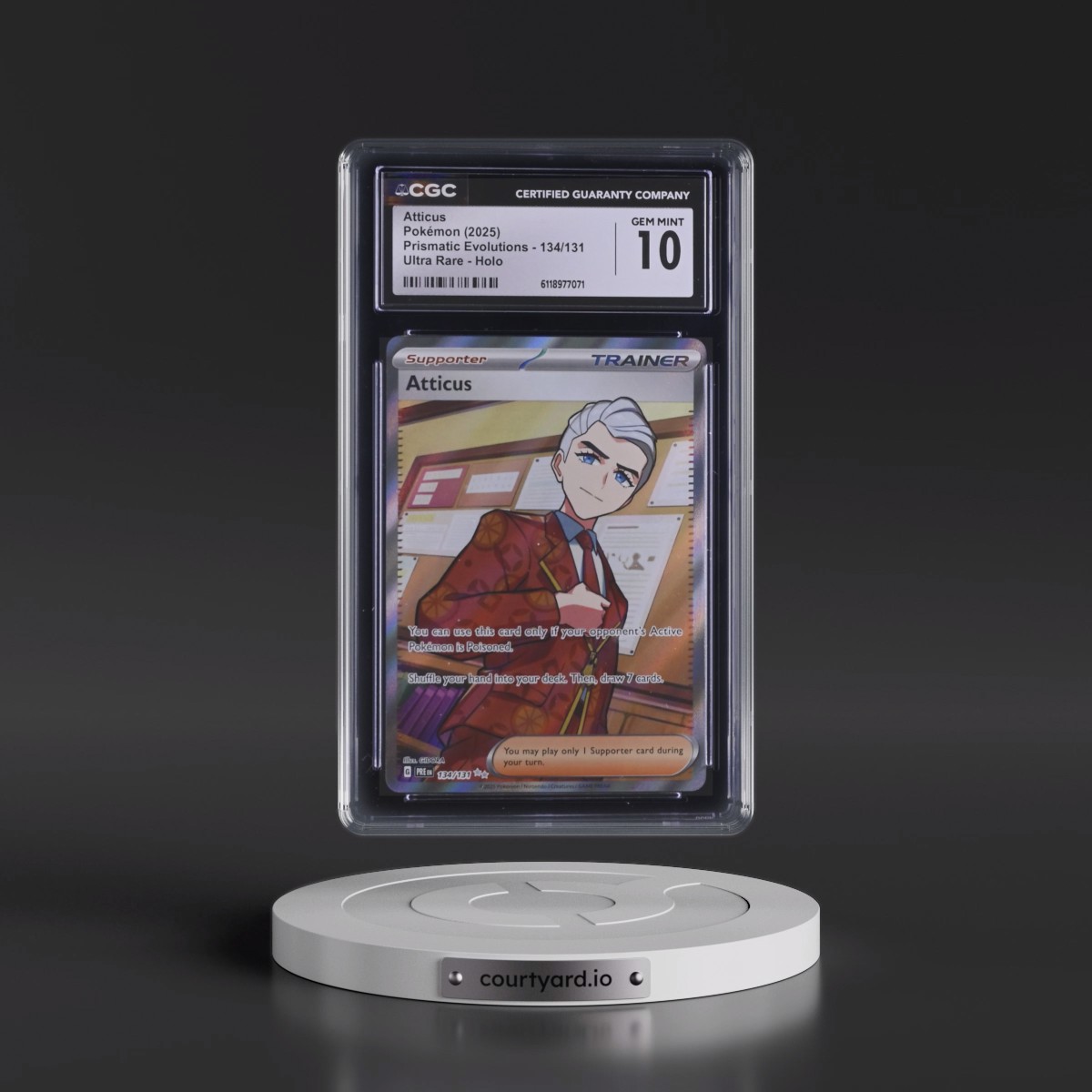 2024 Prismatic Evolutions - PRE EN #134/131 Atticus - Ultra Rare Holo (CGC 10 GEM MINT)