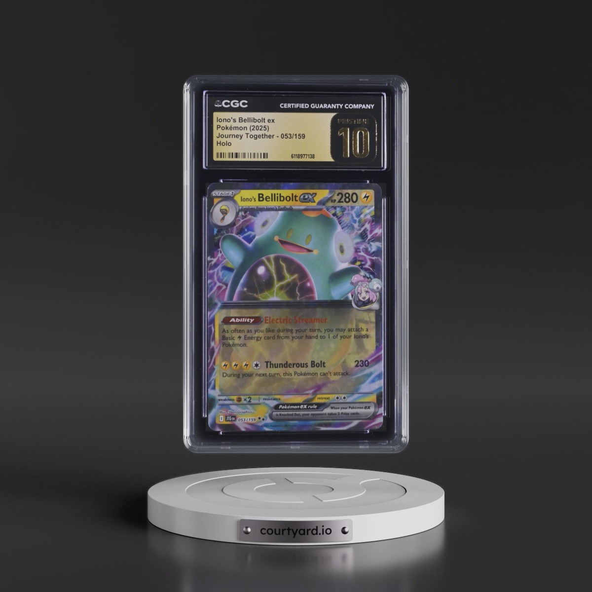 2024 Journey Together - JTG EN #053/159 Iono's Bellibolt ex - Holo (CGC 10 PRISTINE)