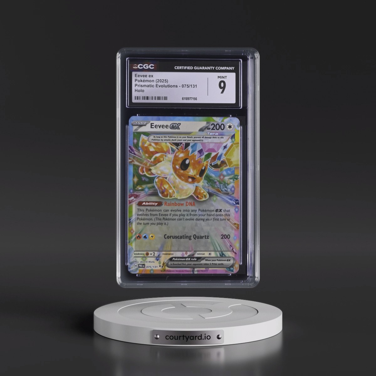 2024 Prismatic Evolutions - PRE EN #075/131 Eevee ex - Holo (CGC 9 MINT)
