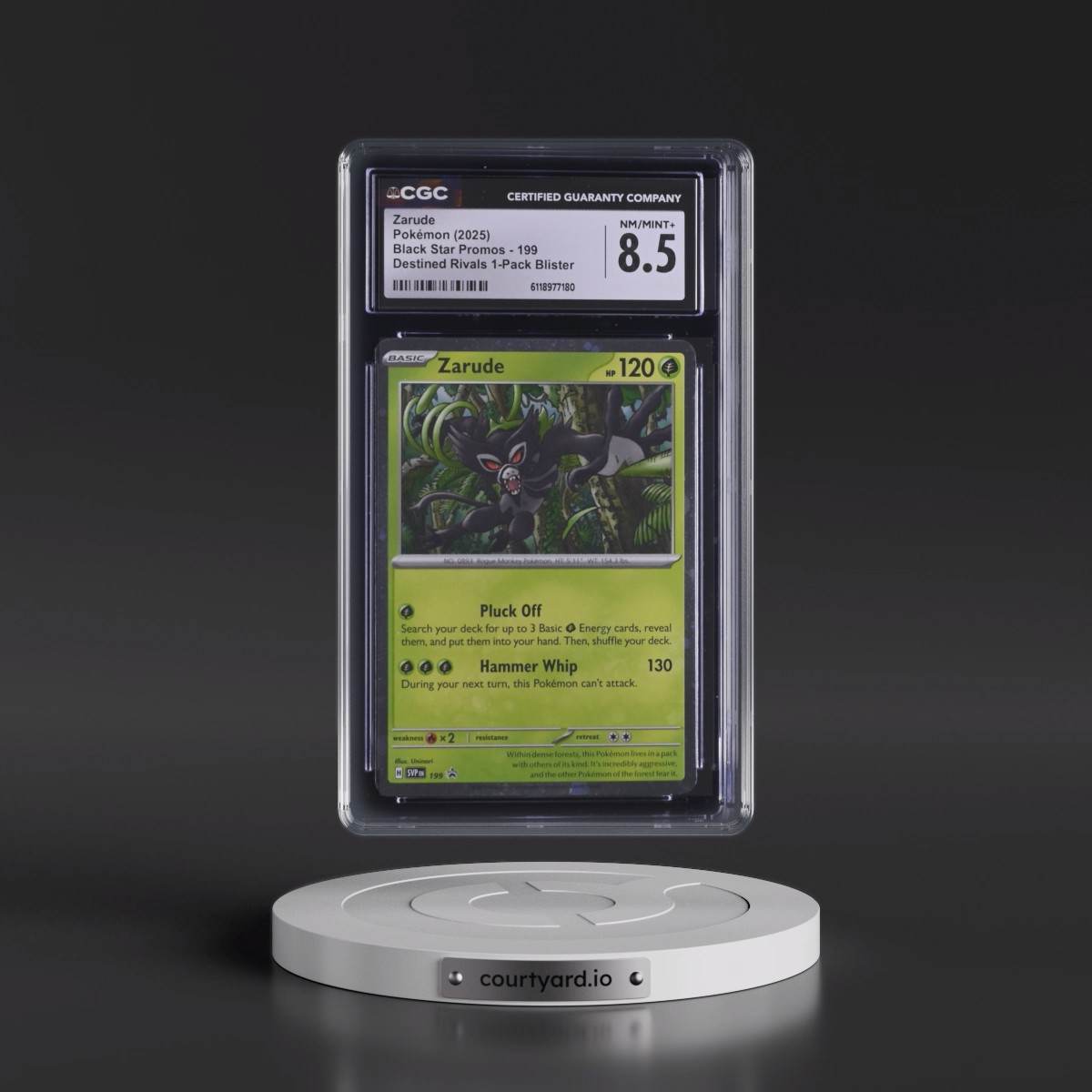 2023 Black Star Promos - Scarlet & Violet SVP EN #199 Zarude - Destined Rivals 1-Pack Blister (Cosmos Holo) (CGC 8.5 NM-MT+)
