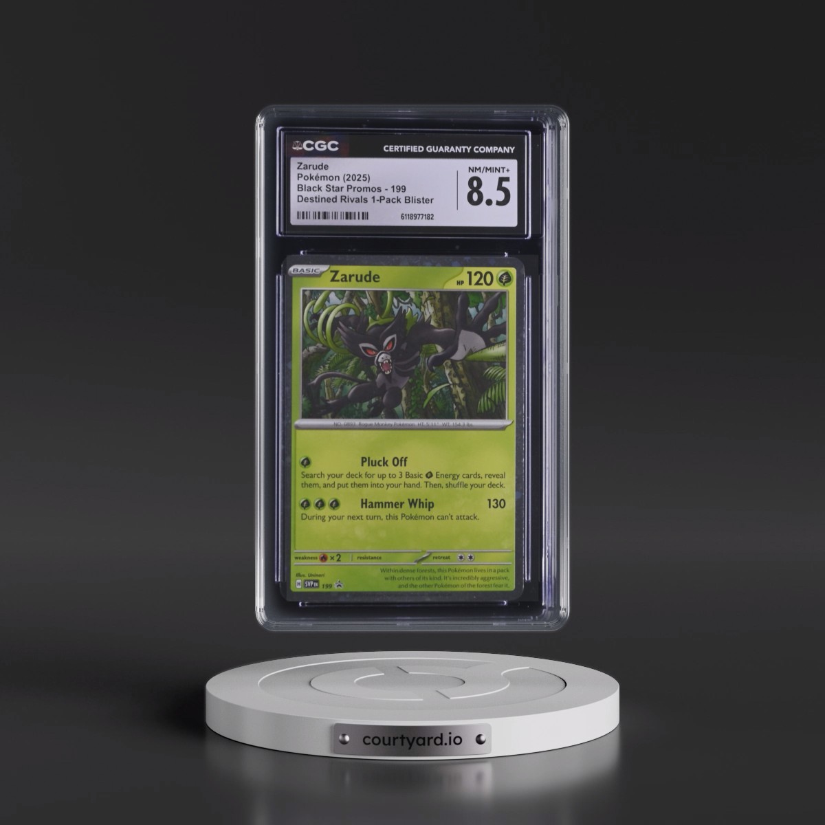 2023 Black Star Promos - Scarlet & Violet SVP EN #199 Zarude - Destined Rivals 1-Pack Blister (Cosmos Holo) (CGC 8.5 NM-MT+)