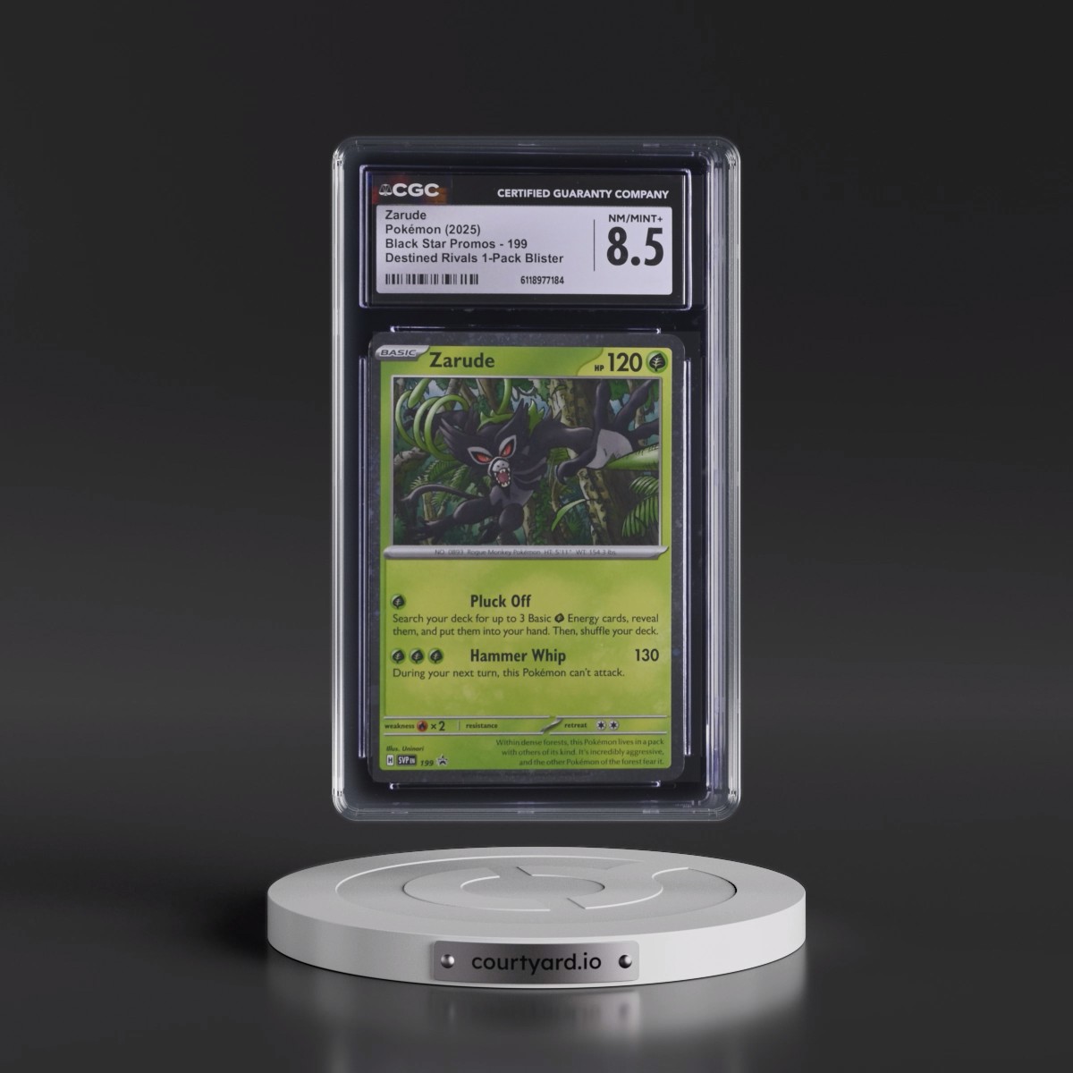 2023 Black Star Promos - Scarlet & Violet SVP EN #199 Zarude - Destined Rivals 1-Pack Blister (Cosmos Holo) (CGC 8.5 NM-MT+)