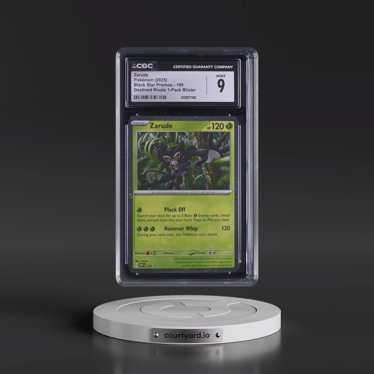 2023 Black Star Promos - Scarlet & Violet SVP EN #199 Zarude - Destined Rivals 1-Pack Blister (Cosmos Holo) (CGC 9 MINT)