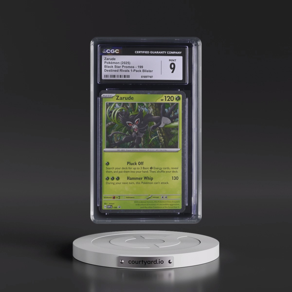 2023 Black Star Promos - Scarlet & Violet SVP EN #199 Zarude - Destined Rivals 1-Pack Blister (Cosmos Holo) (CGC 9 MINT)