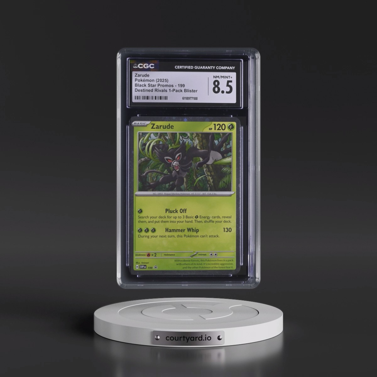 2023 Black Star Promos - Scarlet & Violet SVP EN #199 Zarude - Destined Rivals 1-Pack Blister (Cosmos Holo) (CGC 8.5 NM-MT+)
