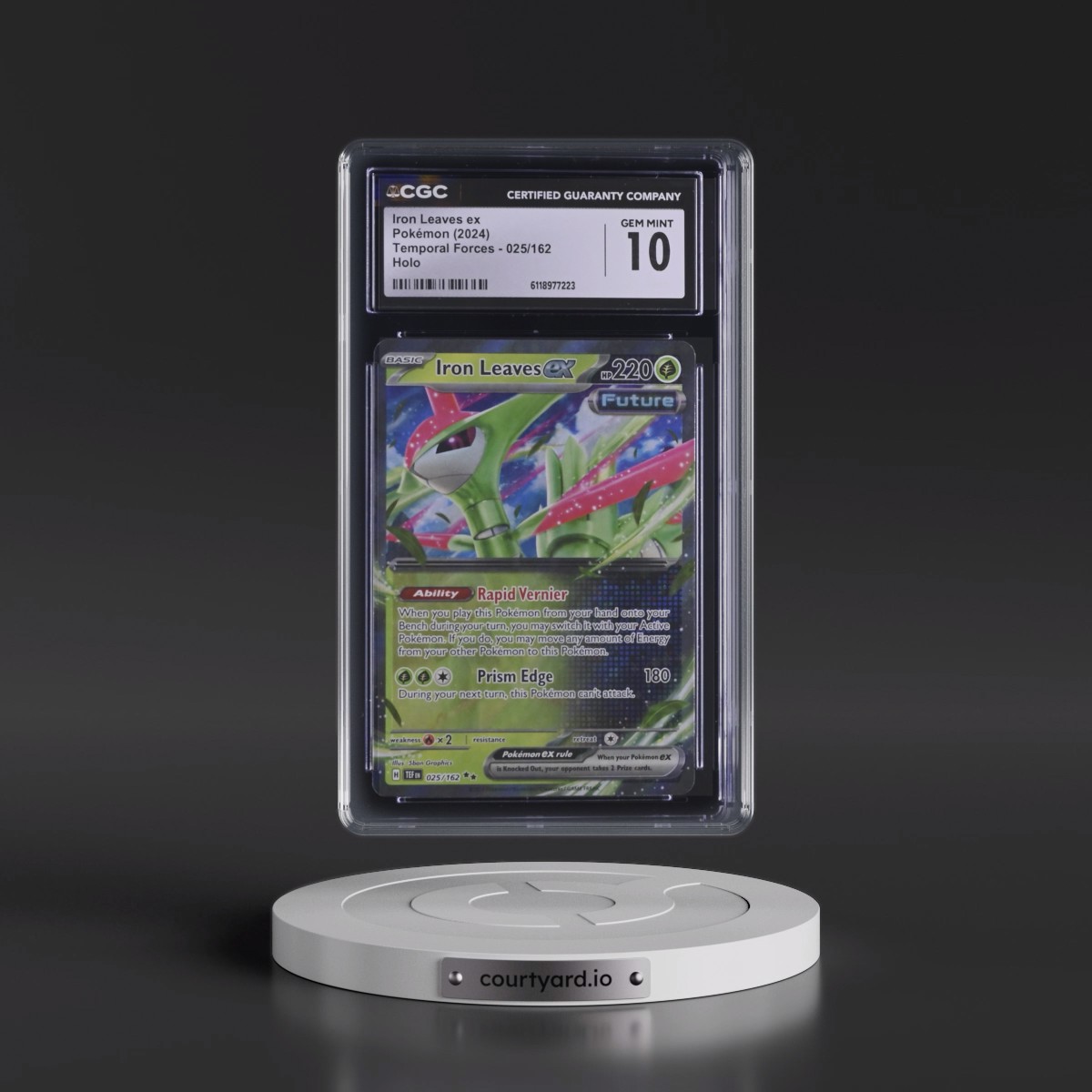 2023 Temporal Forces - TEF EN #025/162 Iron Leaves ex - Holo (CGC 10 GEM MINT)