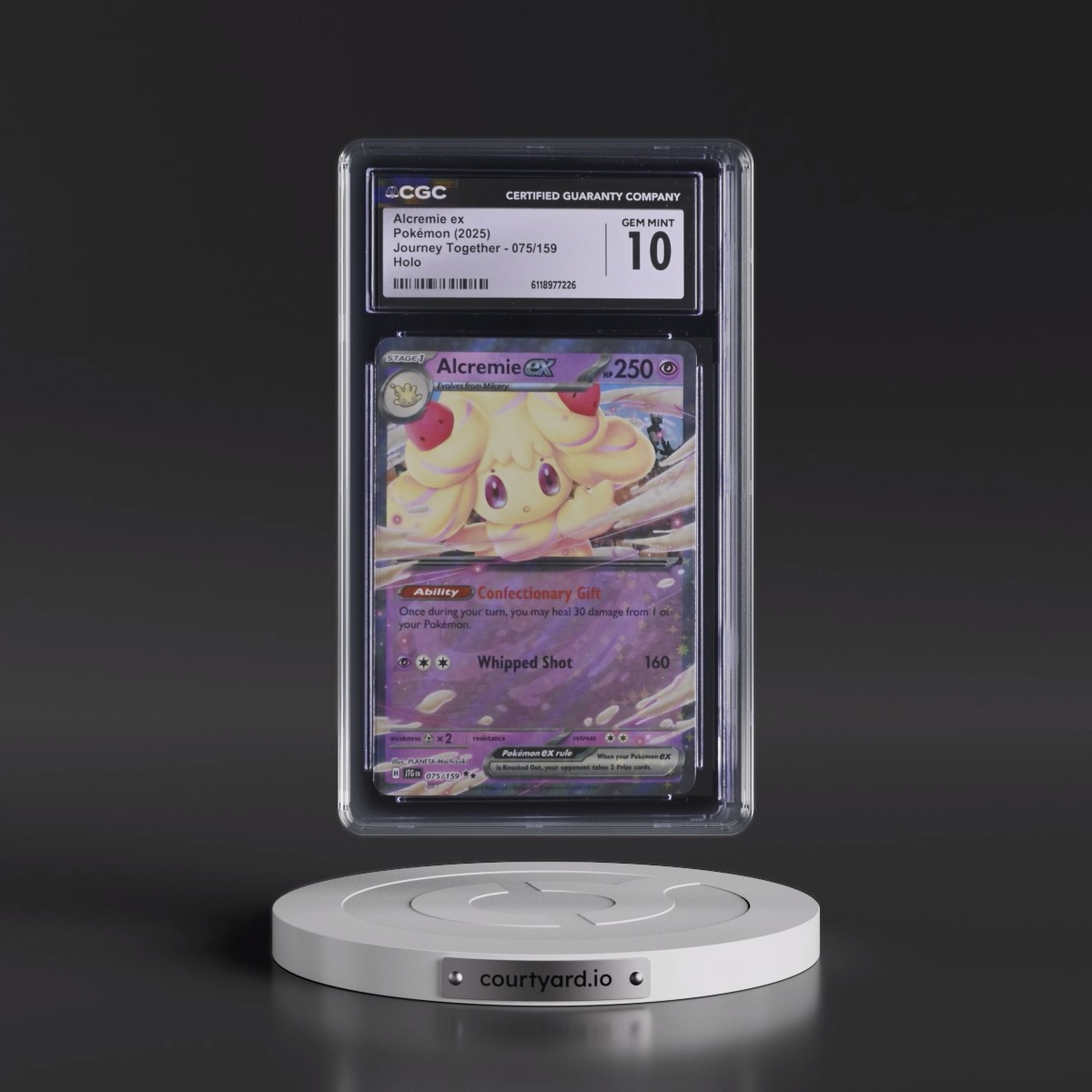 2024 Journey Together - JTG EN #075/159 Alcremie ex - Holo (CGC 10 GEM MINT)