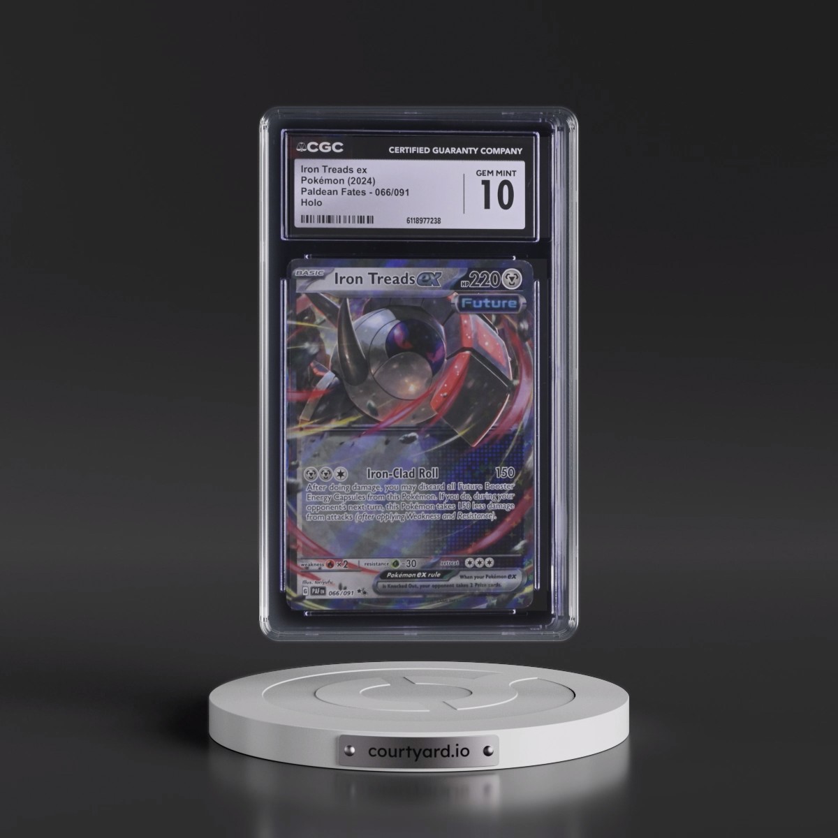 2024 Paldean Fates - PAF EN #066/091 Iron Treads ex - Holo (CGC 10 GEM MINT)