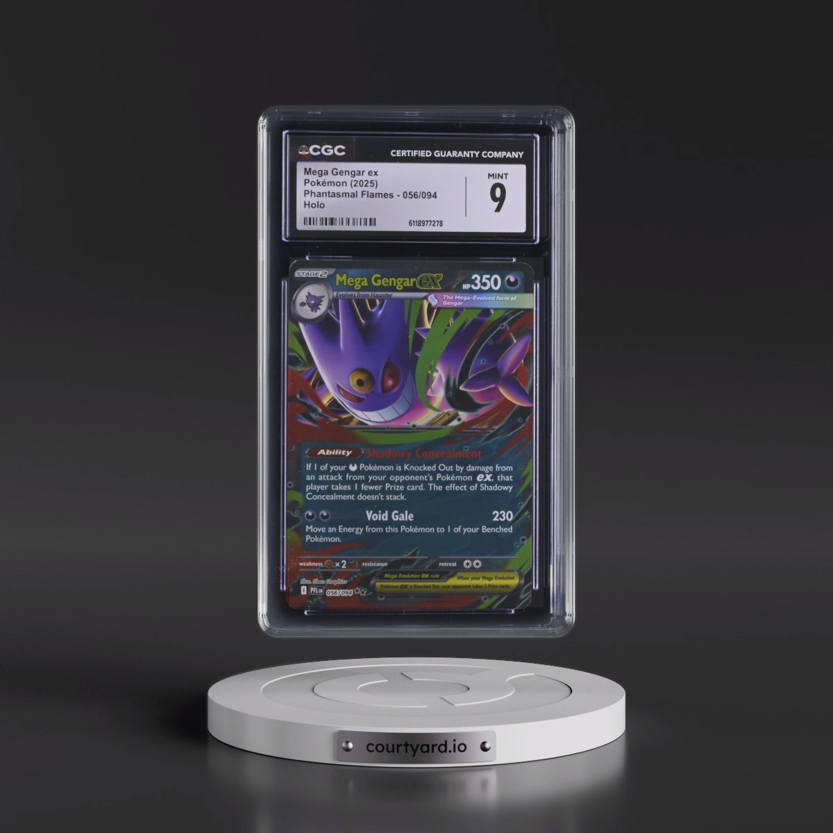 2025 Phantasmal Flames - PFL EN #056/094 Mega Gengar ex - Holo (CGC 9 MINT)