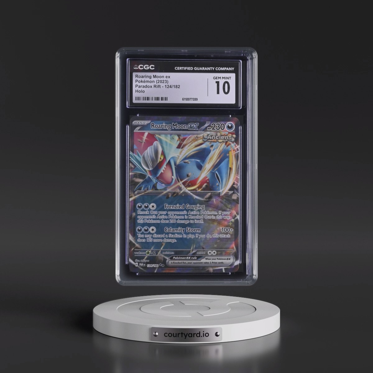2023 Paradox Rift - PAR EN #124/182 Roaring Moon ex - Holo (CGC 10 GEM MINT)