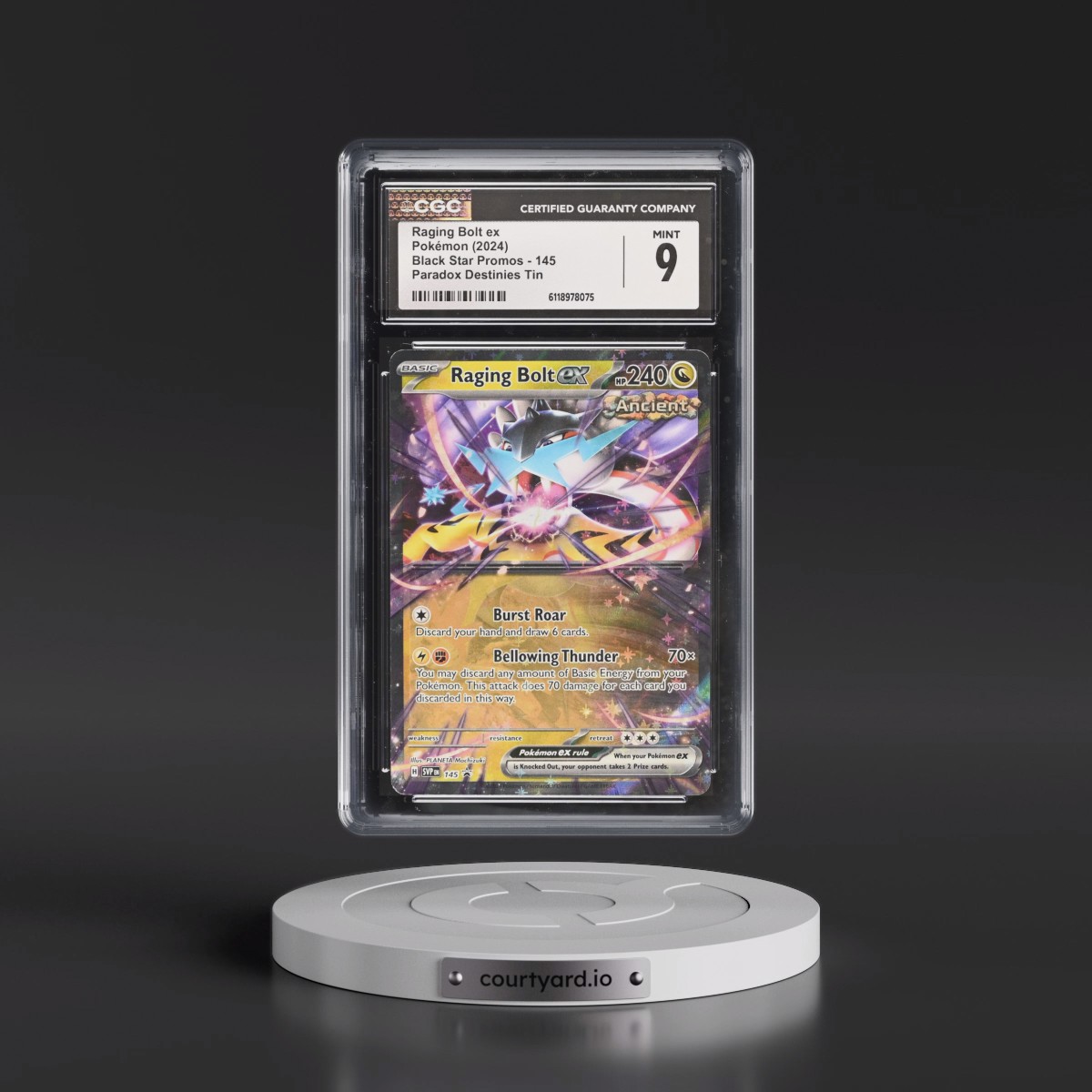2023 Black Star Promos - Scarlet & Violet SVP EN #145 Raging Bolt ex - Paradox Destinies Tin (CGC 9 MINT)