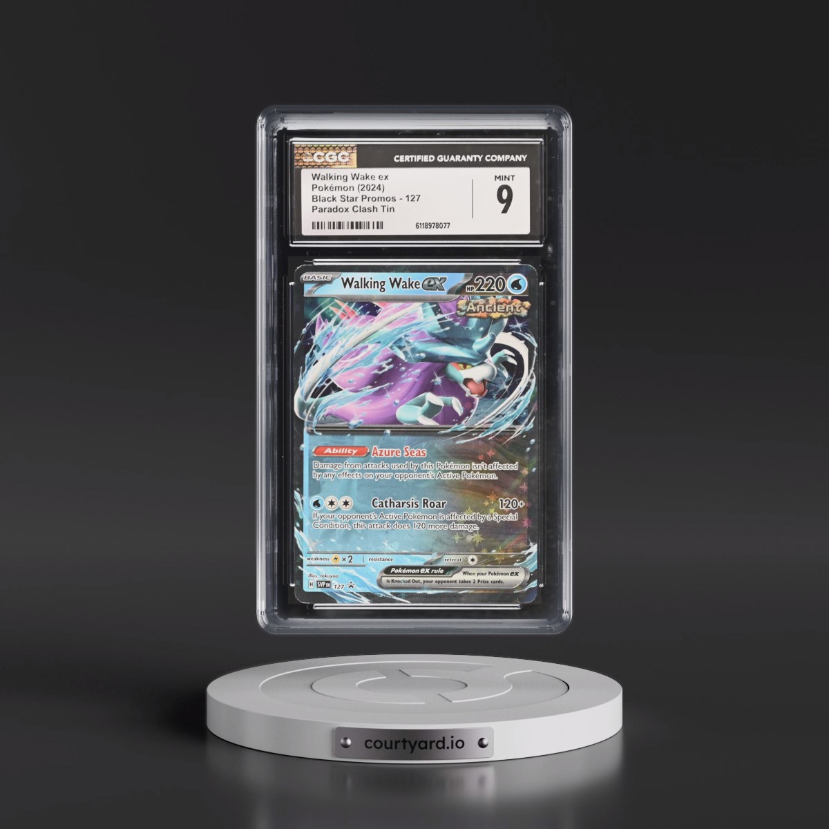 2023 Black Star Promos - Scarlet & Violet SVP EN #127 Walking Wake ex - Paradox Clash Tin (CGC 9 MINT)