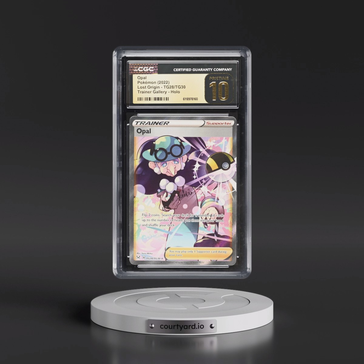 2022 Lost Origin #TG28/TG30 Opal - Trainer Gallery Holo (CGC 10 PRISTINE)