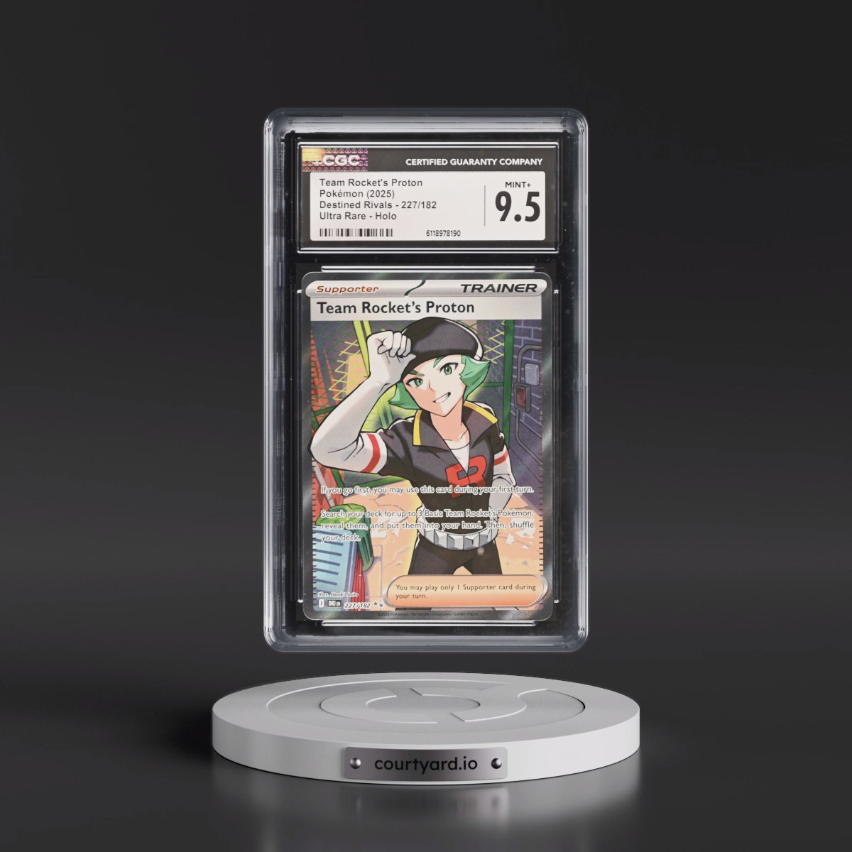 2025 Destined Rivals - DRI EN #227/182 Team Rocket's Proton - Ultra Rare Holo (CGC 9.5 MINT+)