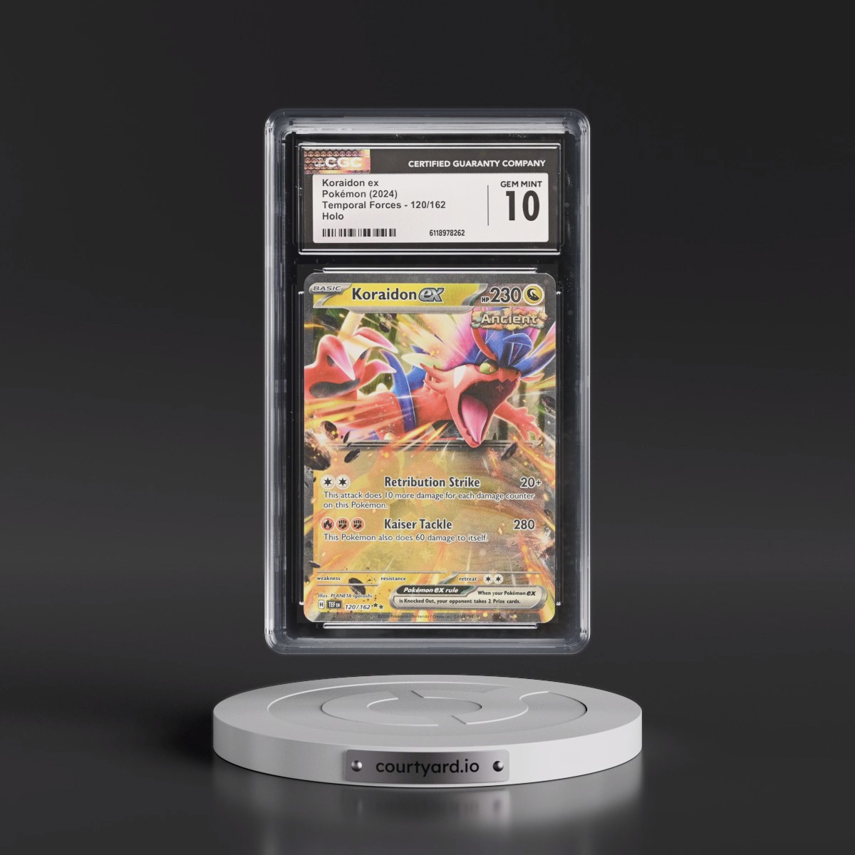 2023 Temporal Forces - TEF EN #120/162 Koraidon ex - Holo (CGC 10 GEM MINT)