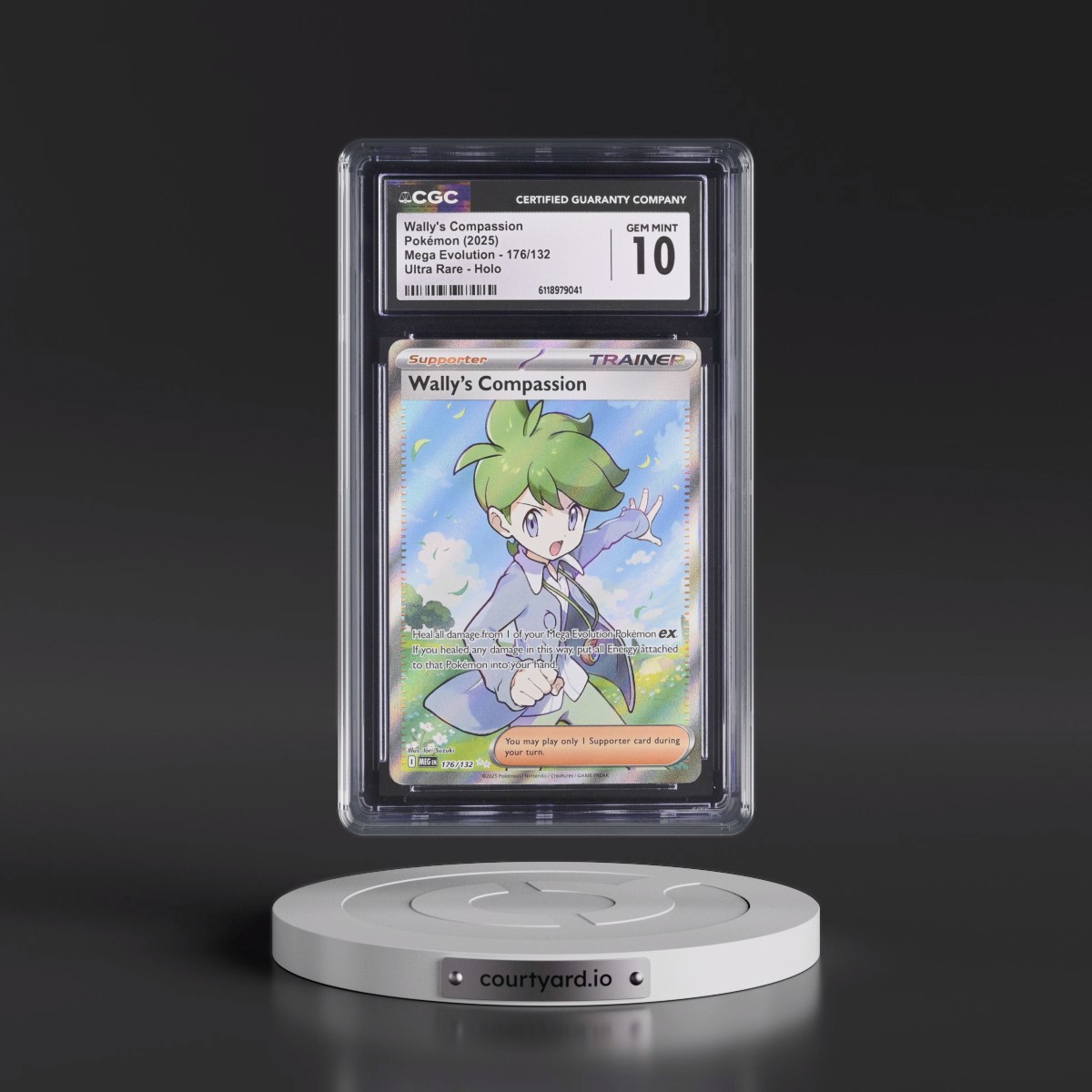 2025 Mega Evolution - MEG EN #176/132 Wally's Compassion - Ultra Rare Holo (CGC 10 GEM MINT)