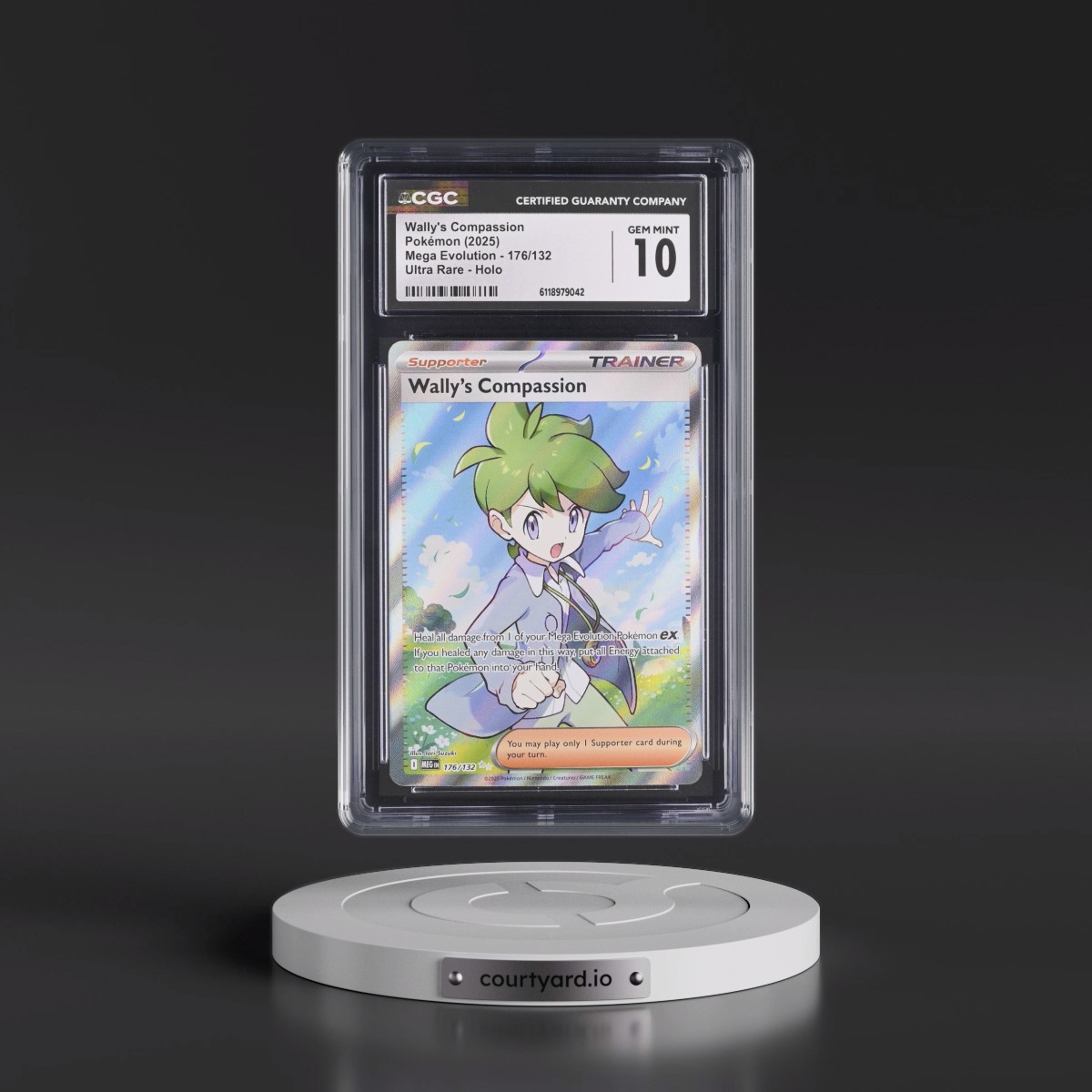 2025 Mega Evolution - MEG EN #176/132 Wally's Compassion - Ultra Rare Holo (CGC 10 GEM MINT)