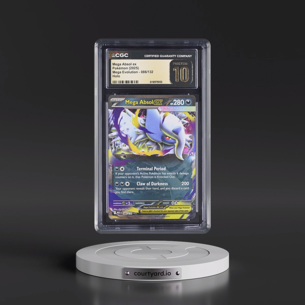 2025 Mega Evolution - MEG EN #086/132 Mega Absol ex - Holo (CGC 10 PRISTINE)