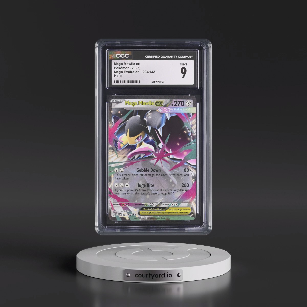 2025 Mega Evolution - MEG EN #094/132 Mega Mawile ex - Holo (CGC 9 MINT)