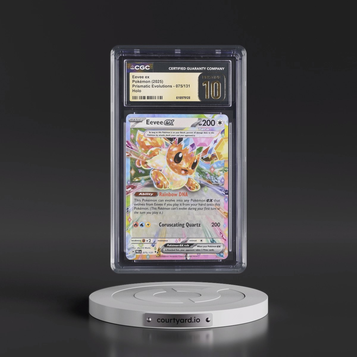 2024 Prismatic Evolutions - PRE EN #075/131 Eevee ex - Holo (CGC 10 PRISTINE)