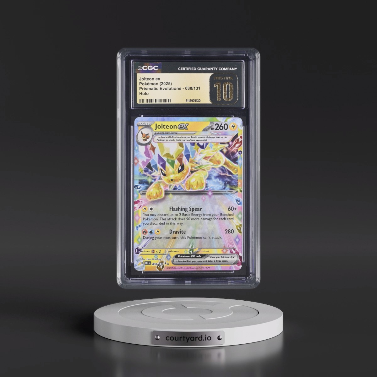 2024 Prismatic Evolutions - PRE EN #030/131 Jolteon ex - Holo (CGC 10 PRISTINE)