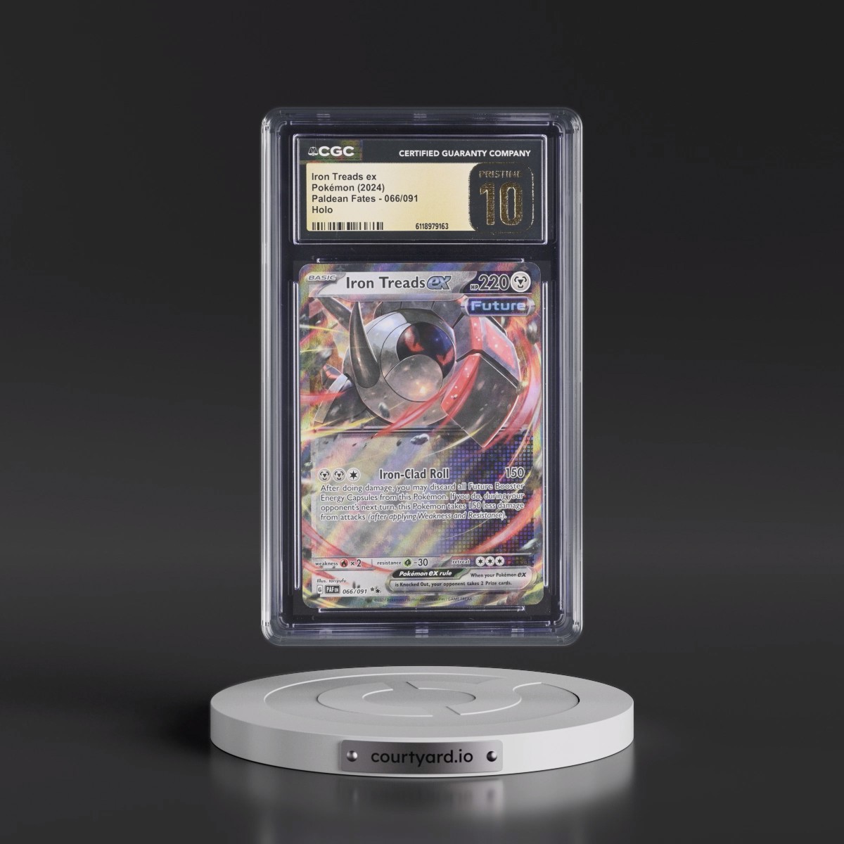 2024 Paldean Fates - PAF EN #066/091 Iron Treads ex - Holo (CGC 10 PRISTINE)