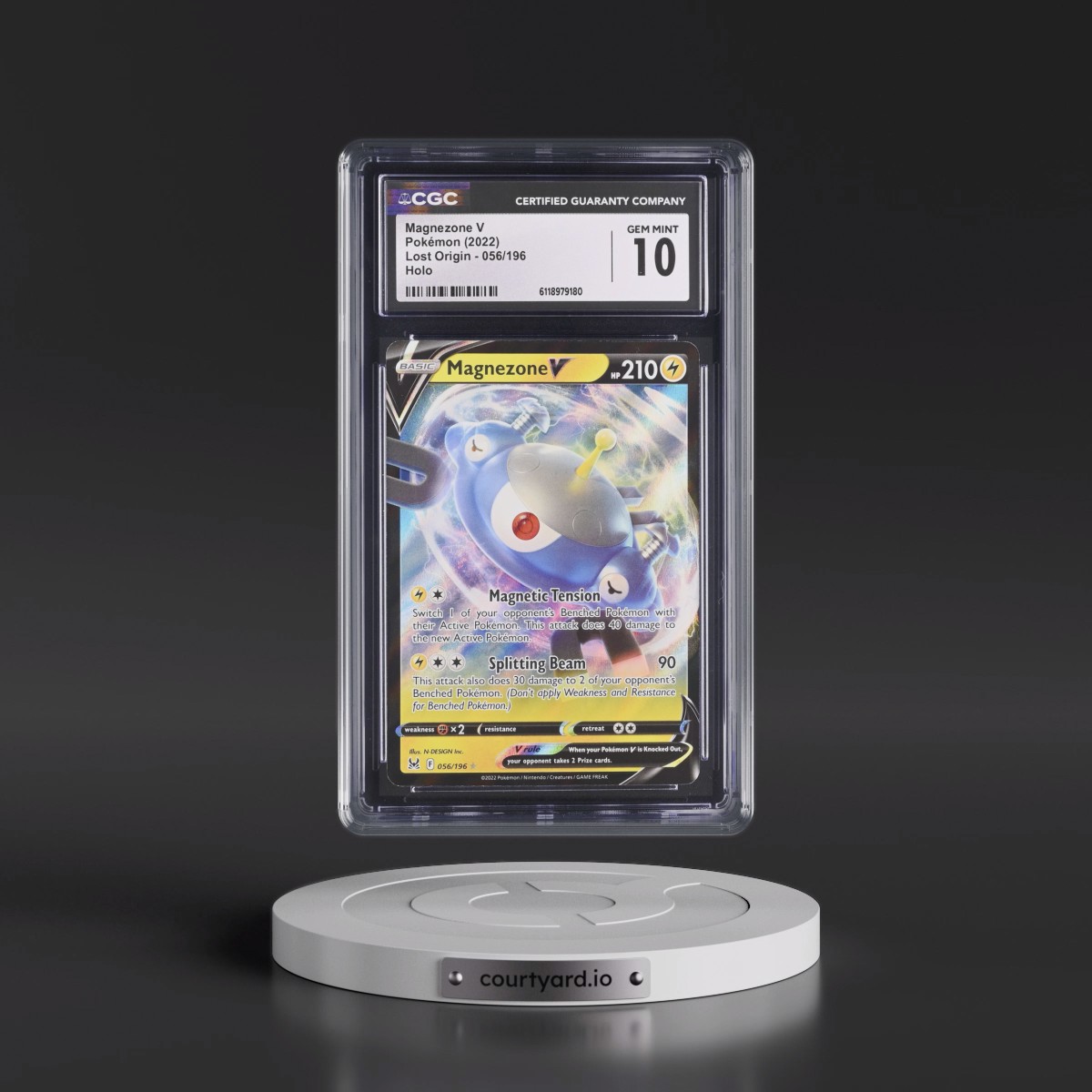 2022 Lost Origin #056/196 Magnezone V - Holo (CGC 10 GEM MINT)
