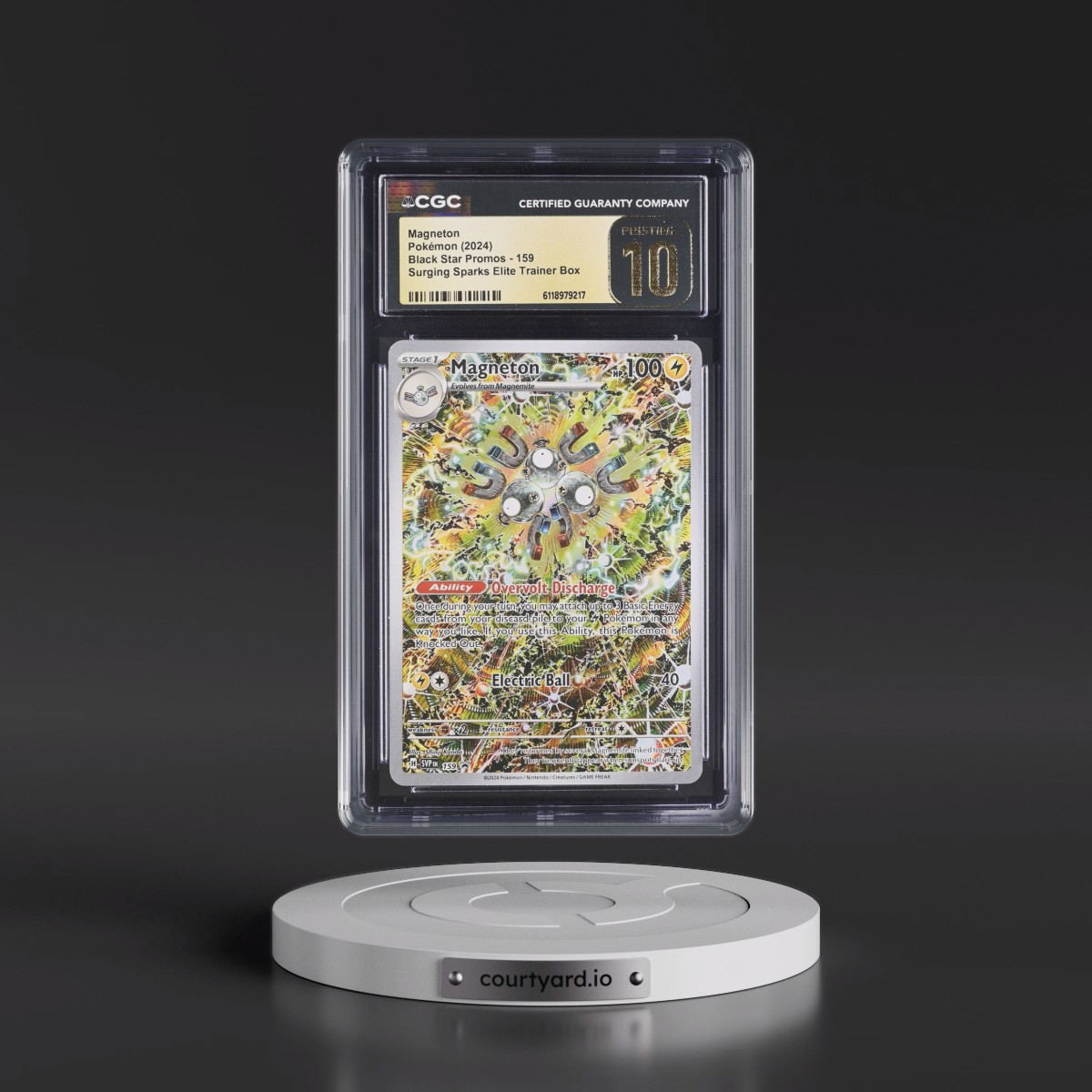 2023 Black Star Promos - Scarlet & Violet SVP EN #159 Magneton - Surging Sparks Elite Trainer Box (Holo) (CGC 10 PRISTINE)