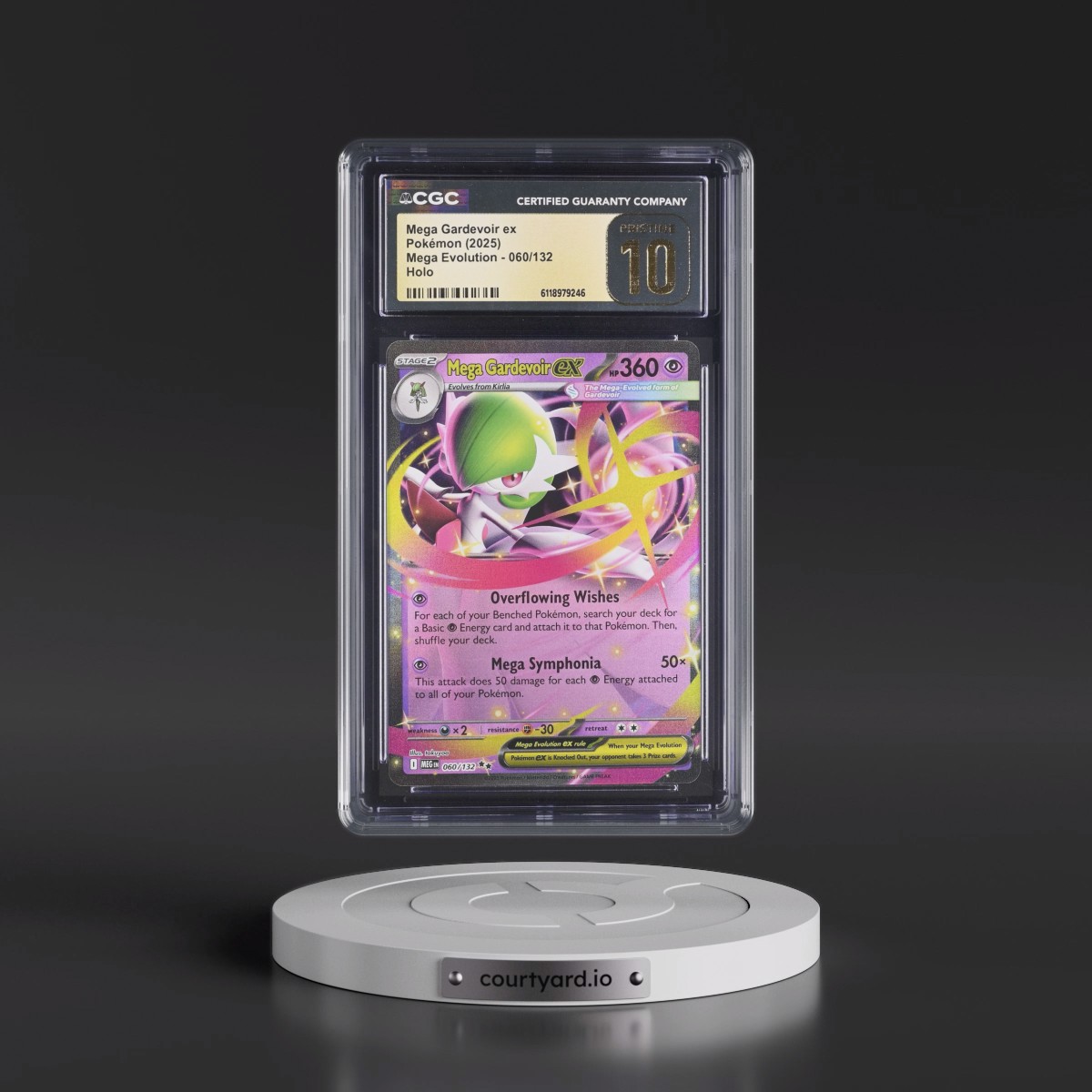 2025 Mega Evolution - MEG EN #060/132 Mega Gardevoir ex - Holo (CGC 10 PRISTINE)