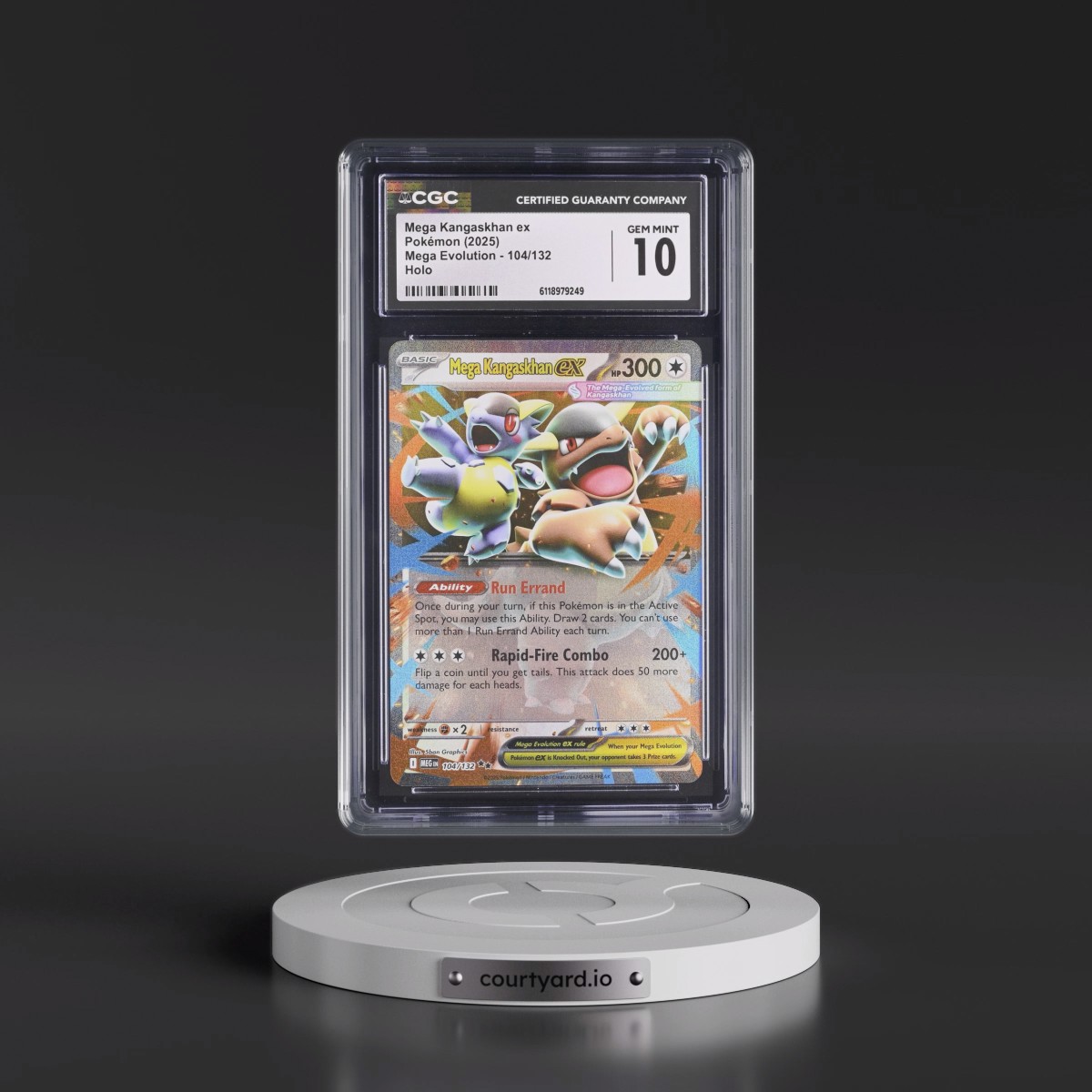 2025 Mega Evolution - MEG EN #104/132 Mega Kangaskhan ex - Holo (CGC 10 GEM MINT)
