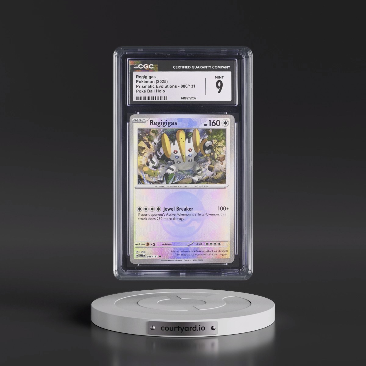 2024 Prismatic Evolutions - PRE EN #086/131 Regigigas - Poké Ball Holo (CGC 9 MINT)