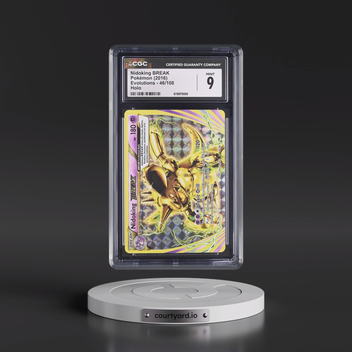 2016 Evolutions #46/108 Nidoking BREAK - Holo (CGC 9 MINT)