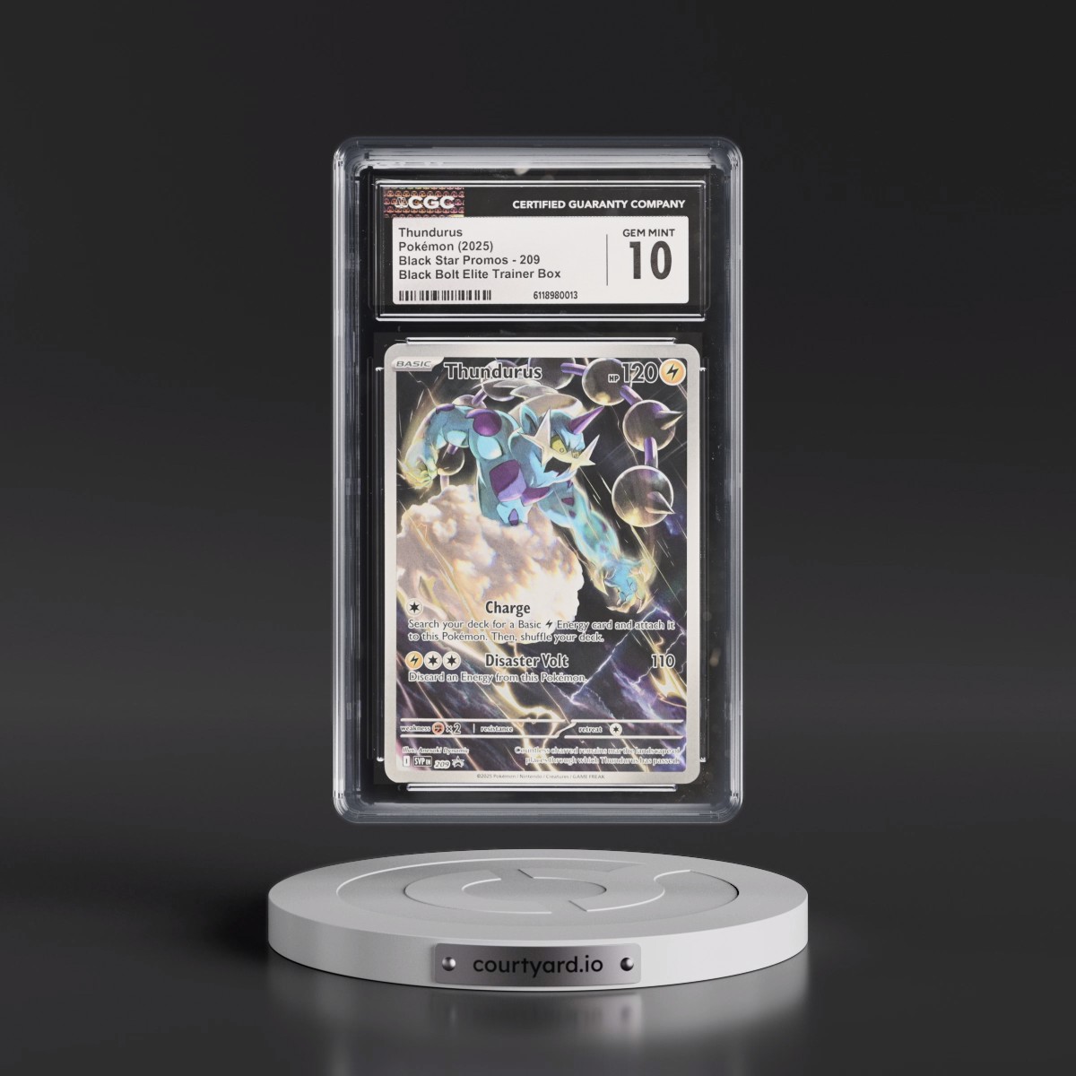 2023 Black Star Promos - Scarlet & Violet SVP EN #209 Thundurus - Black Bolt Elite Trainer Box (Holo) (CGC 10 GEM MINT)