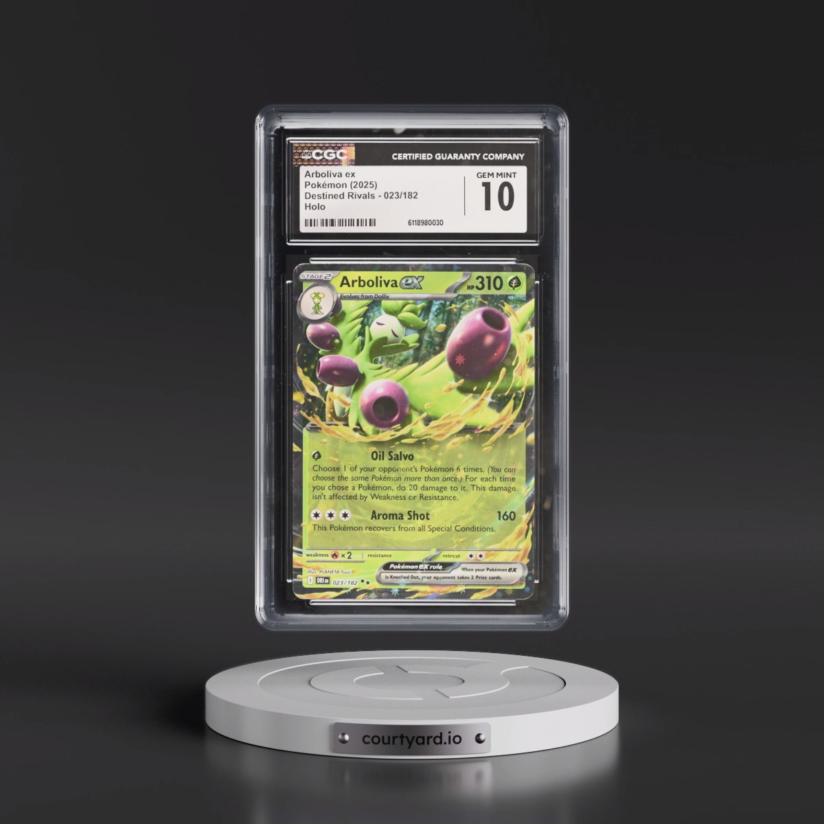 2025 Destined Rivals - DRI EN #023/182 Arboliva ex - Holo (CGC 10 GEM MINT)