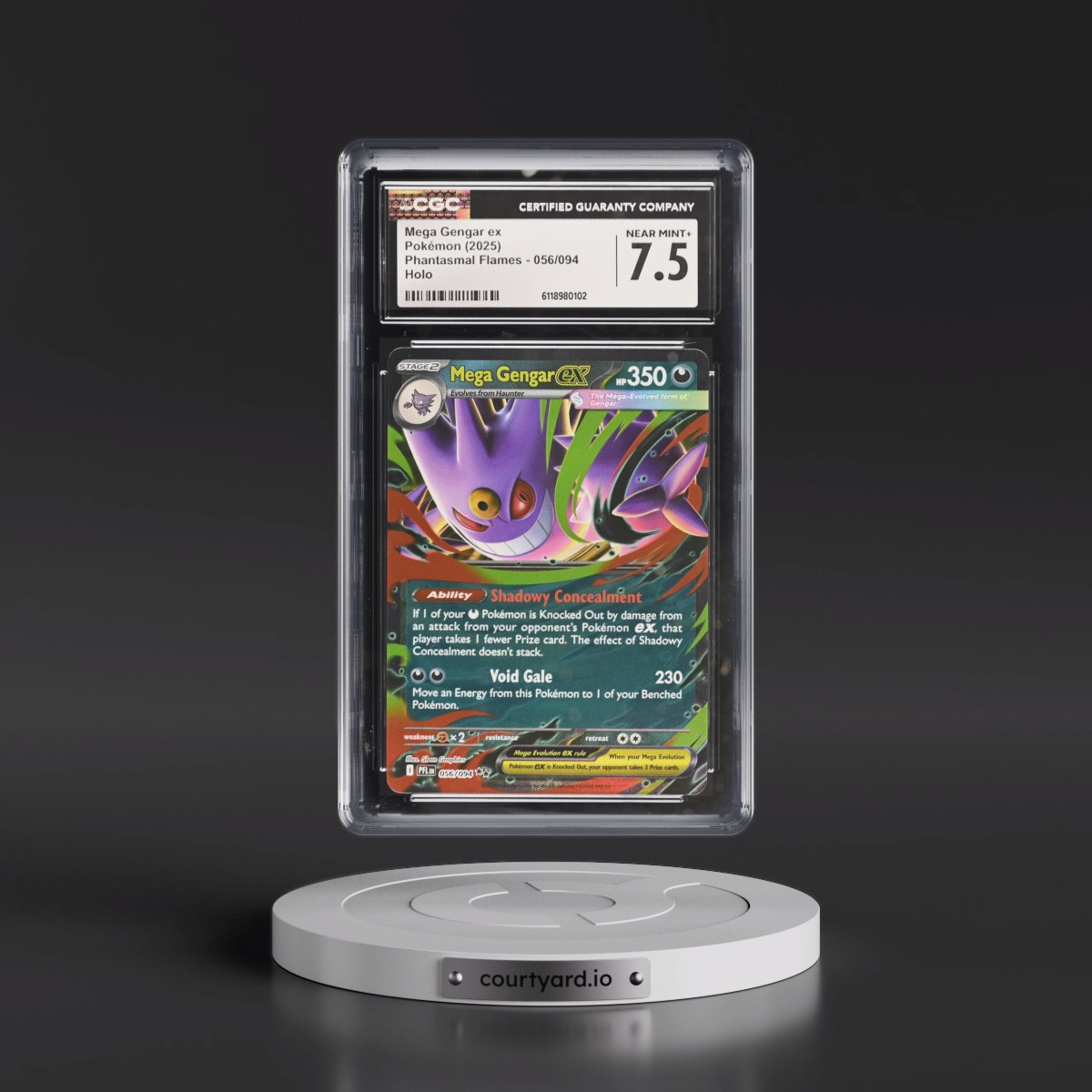 2025 Phantasmal Flames - PFL EN #056/094 Mega Gengar ex - Holo (CGC 7.5 NM+)