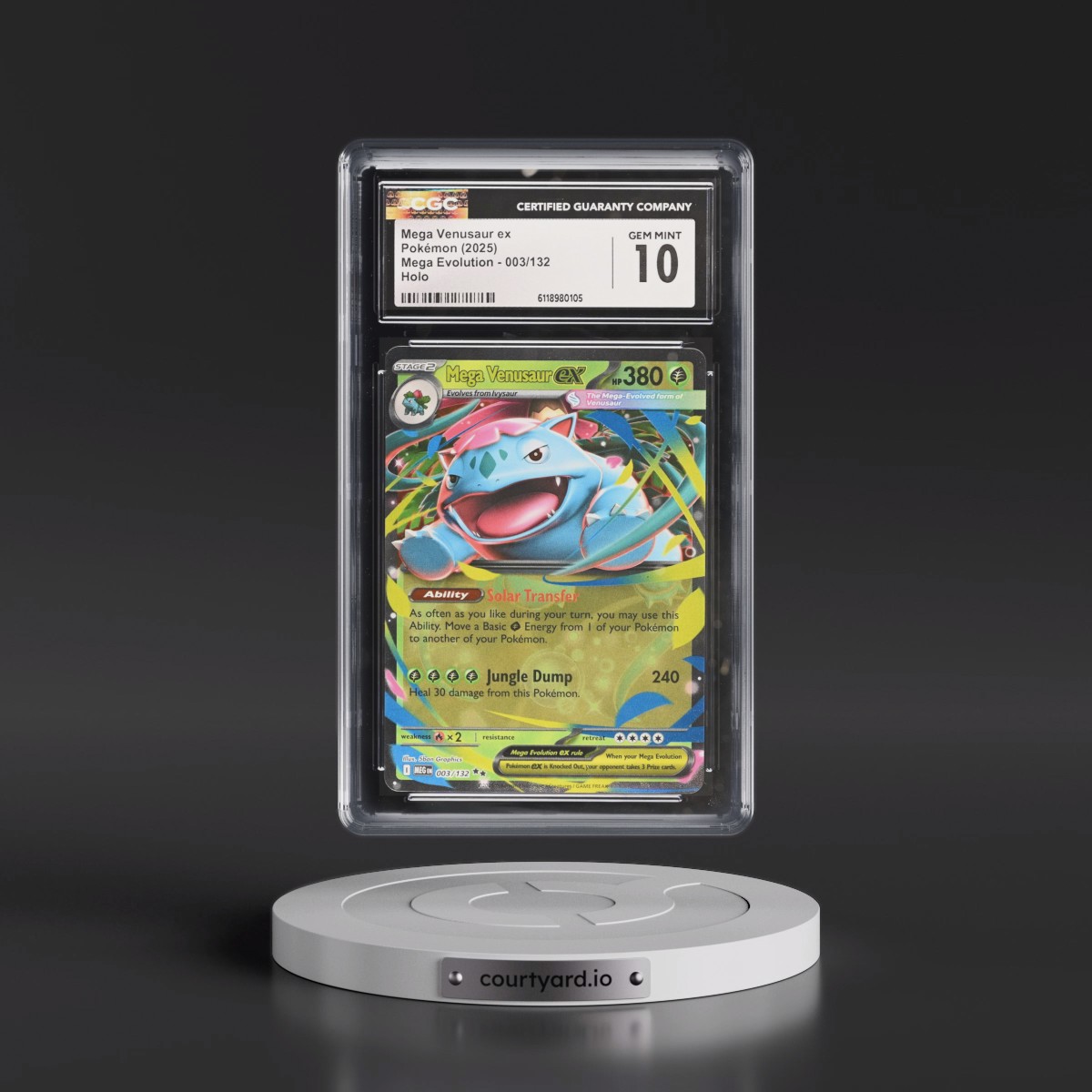 2025 Mega Evolution - MEG EN #003/132 Mega Venusaur ex - Holo (CGC 10 GEM MINT)