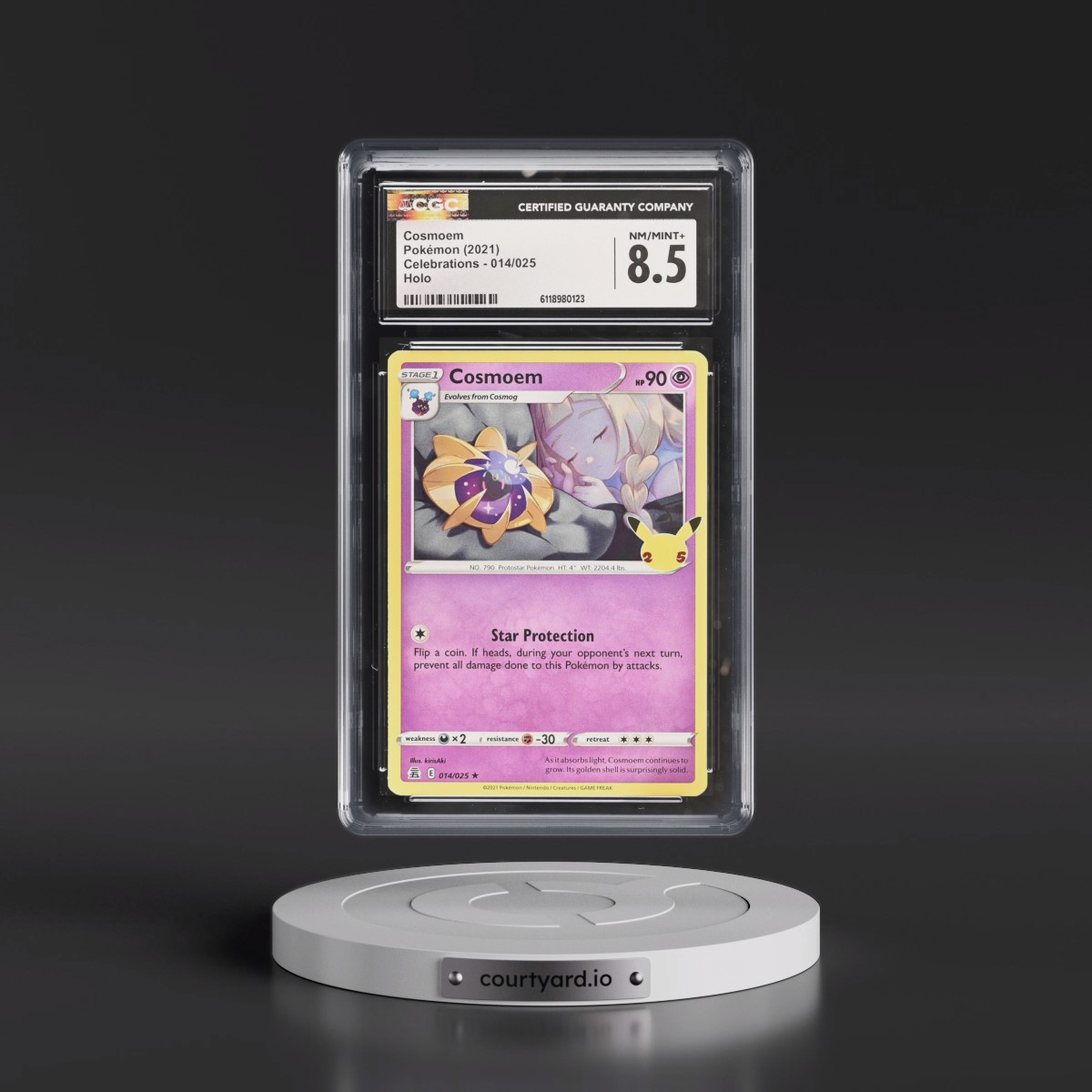2021 Celebrations #014/025 Cosmoem - Holo (CGC 8.5 NM-MT+)
